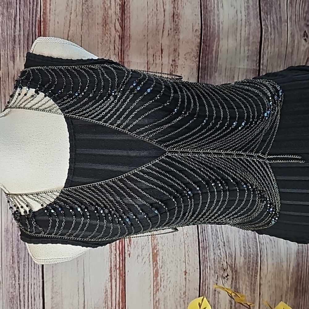 NEW GUNMETAL BEADED BODY CHAIN - Picture 9 of 14